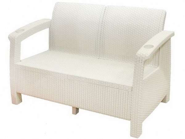 Двухместный диван Yalta Sofa Seаt белый купить в Фрязино