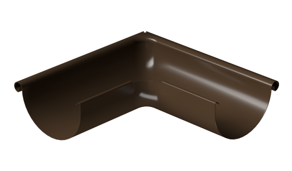 Угол внешний 90° D125 Döcke STAL PREMIUM Каштан, (RAL 8017) купить в Фрязино