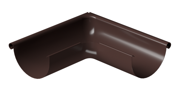 Угол внешний 90° D125 Döcke STAL PREMIUM Шоколад, (RAL 8019) купить в Фрязино