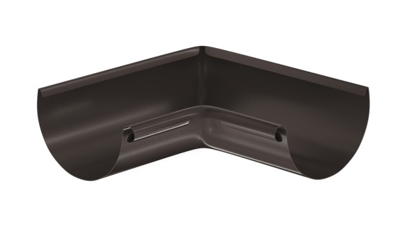Водосток Aquasistem, система 125x90 - Угол желоба, внутренний 90° RR 32 Тёмно-Коричневый купить в Фрязино