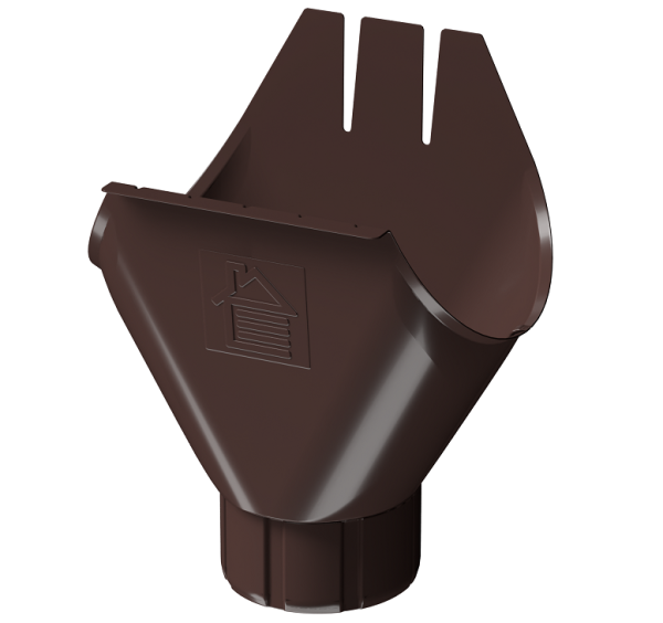 Воронка желоба D125 Döcke STAL PREMIUM Шоколад, (RAL 8019) купить в Фрязино
