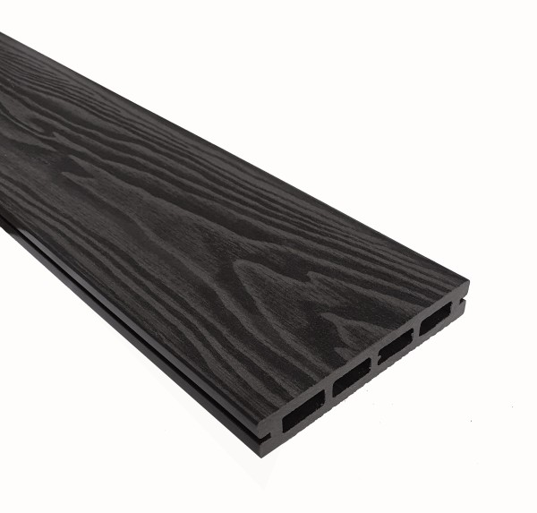 Террасная доска из ДПК Terrapol Смарт 3D Пустотелая с пазом Черное дерево купить в Фрязино