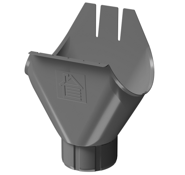 Воронка желоба D125 Döcke STAL PREMIUM Графит, (RAL 7024) купить в Фрязино