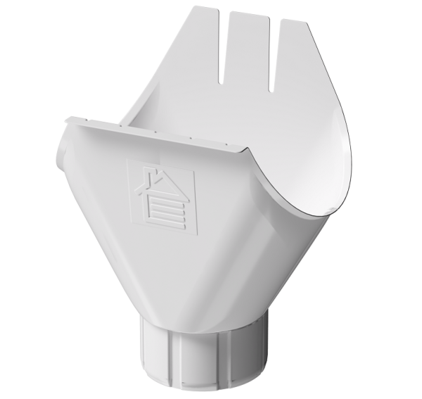 Воронка желоба D125 Döcke STAL PREMIUM Пломбир, (RAL 9010) купить в Фрязино