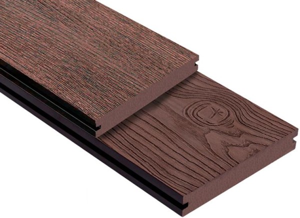 Террасная доска ДПК Outdoor 3D полнотелая STORM/OCEAN BROWN коричневая микс купить в Фрязино
