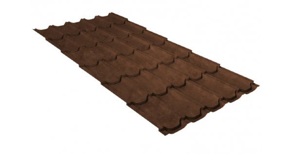 Металлочерепица квинта плюс 0,45 Safari Twincolor Brown купить в Фрязино
