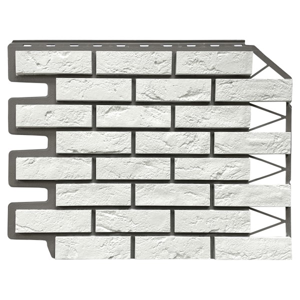 Фасадная панель FineBer, Кирпич Баварский, Белый купить в Фрязино