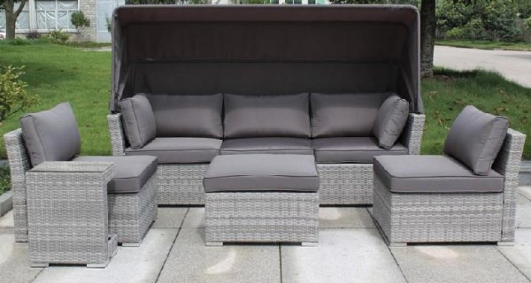 Диван-Трансформер AFINA плетеный из иск. ротанга AFM-320G Grey купить в Фрязино