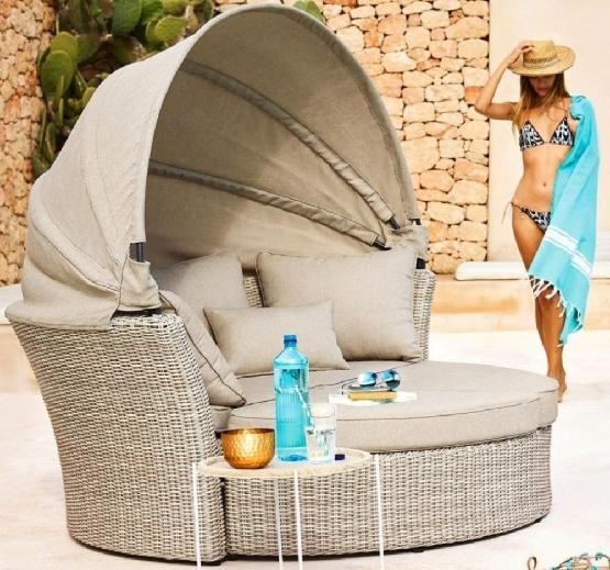 Диван-Трансформер AFINA плетеный из иск. ротанга AFM-325 Beige купить в Фрязино