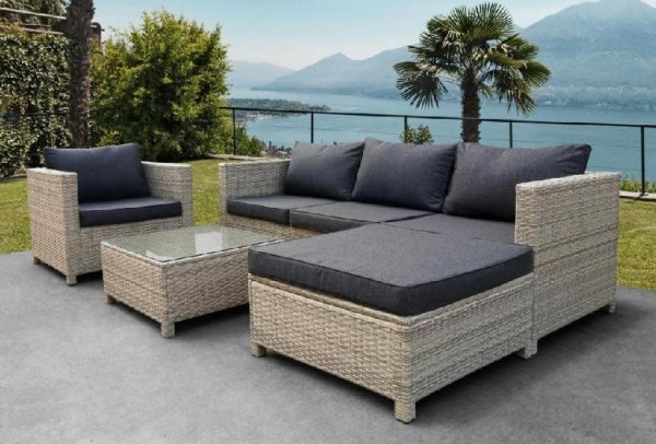 Комплект мебели AFINA плетеной из иск. ротанга YR821G Grey/Grey купить в Фрязино