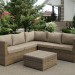 Комплект мебели AFINA плетеной из иск. ротанга YR825B Beige купить в Фрязино