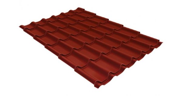 Металлочерепица классик 0,5 Satin RAL 3009 оксидно-красный купить в Фрязино