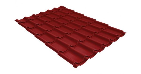 Металлочерепица классик 0,5 Satin RAL 3011 коричнево-красный купить в Фрязино