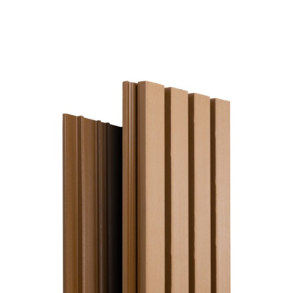 Фасадная доска Ecodecking Техно реечная 200х26х3000 Бронза купить в Фрязино