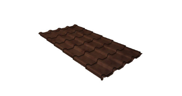 Металлочерепица камея 0,45 Safari Twincolor Brown купить в Фрязино