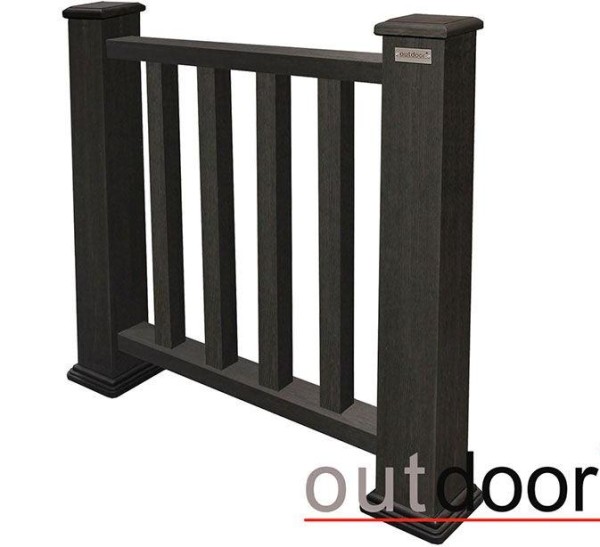 Ограждение из ДПК Outdoor Классик 3D STORM чёрный купить в Фрязино