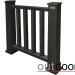Ограждение из ДПК Outdoor Классик 3D STORM чёрный купить в Фрязино