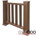 Ограждение из ДПК Outdoor Классик 3D STORM коричневый микс купить в Фрязино