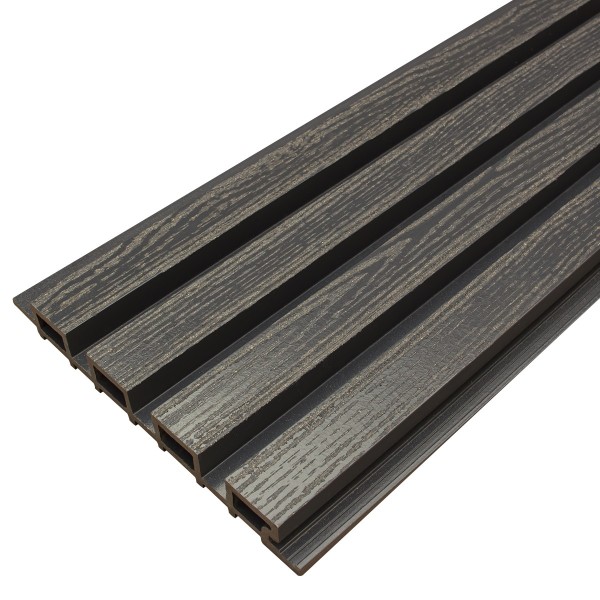 Фасадная доска из ДПК Faynag Wood Рейка Мокрый Асфальт купить в Фрязино