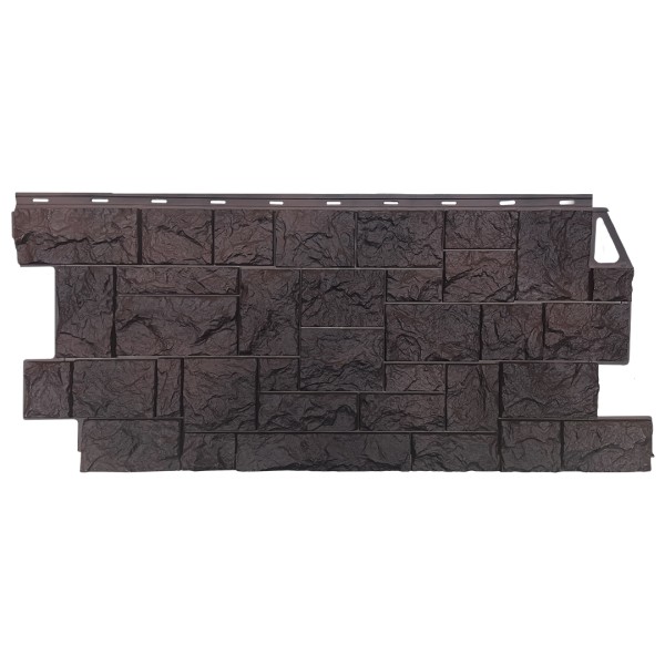 Фасадная панель FineBer, Камень Дикий, Коричневый купить в Фрязино