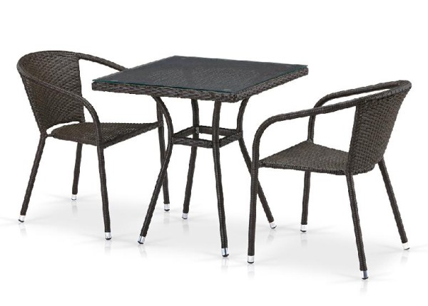 Комплект плетеной мебели AFINA из иск. ротанга T282BNT/Y137C-W53 Brown 2Pcs купить в Фрязино