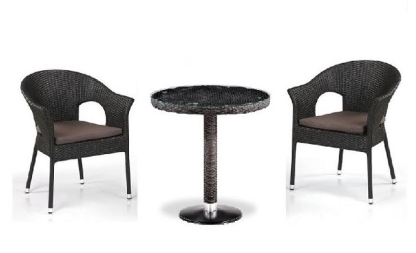 Комплект плетеной мебели AFINA из иск. ротанга T601/Y79A-W53 Brown 2Pcs купить в Фрязино
