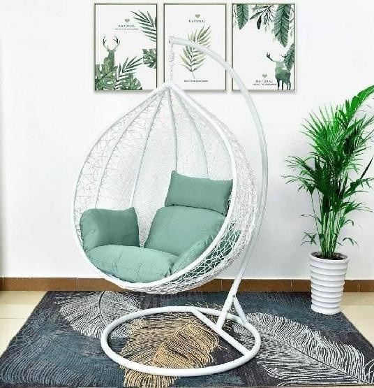 Кресло Подвесное из искусственного ротанга AFM-168A-XL White/Green купить в Фрязино