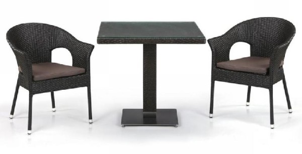 Комплект плетеной мебели AFINA из иск. ротанга T605SWT/Y79A-W53 Brown 2Pcs купить в Фрязино