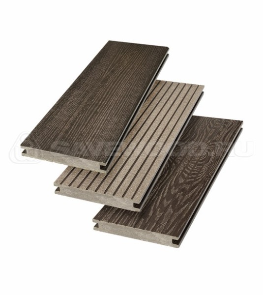 Террасная доска SW Fraxinus (R) полнотелая «SaveWood» Темно-коричневый купить в Фрязино