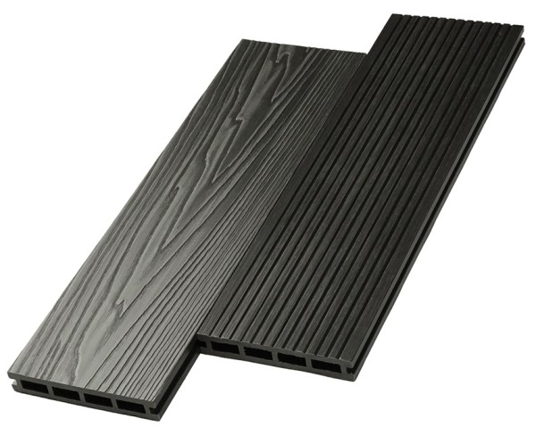 Террасная доска ДПК NanoWood двусторонняя New 3D тиснение + вельвет Графит купить в Фрязино