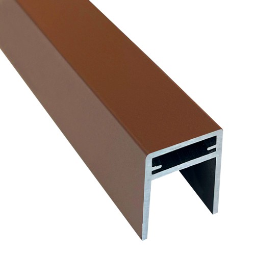 П-профиль Алюминиевый EasyDecking 35x25 Коричневый купить в Фрязино