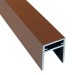 П-профиль Алюминиевый EasyDecking 35x25 Коричневый купить в Фрязино