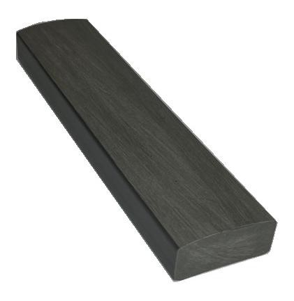 Лавочный брус Ecodecking Некст полнотелый брашированный 70х35 графит купить в Фрязино