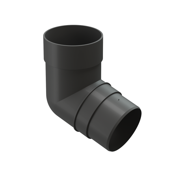 Колено 72˚ для водосточной трубы Docke Premium Графит купить в Фрязино