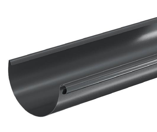 Водосток Aquasistem, система 150/100 - Водосточный желоб 3.00м RAL 7024 Тёмно-серый купить в Фрязино