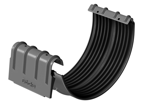 Соединитель желобов D125 Döcke STAL PREMIUM Графит, (RAL 7024) купить в Фрязино