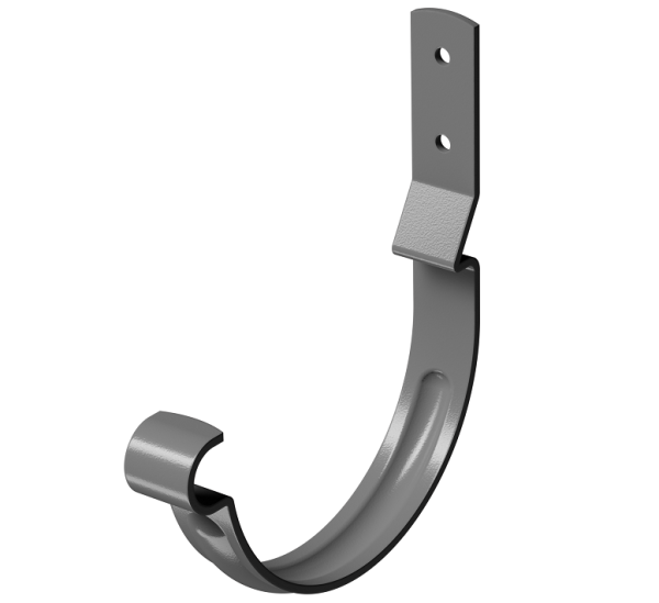 Карнизный крюк короткий (гнутый) D125 Döcke STAL PREMIUM Графит, (RAL 7024) купить в Фрязино
