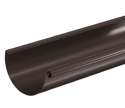 Водосток Aquasistem, система 125x90 - Водосточный желоб 3.00м RR 32 Тёмно Коричневый купить в Фрязино