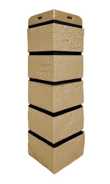 Угол Grand Line состаренный кирпич премиум Песочный (шов RAL 9005) купить в Фрязино